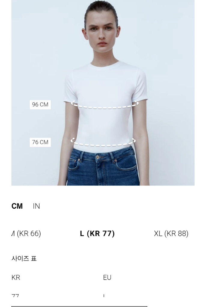 자라 포플린 베이직셔츠 L 이미지