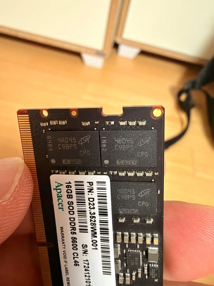 DDR5-5600 16GB 2개 세트 (32GB) 노트북용 SODIMM 이미지