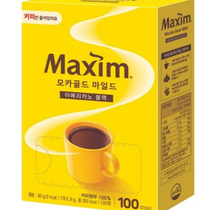 [미개봉] (믹스커피 아님) 맥심 모카골드 마일드 아메리카노 블랙 커피 300T 이미지
