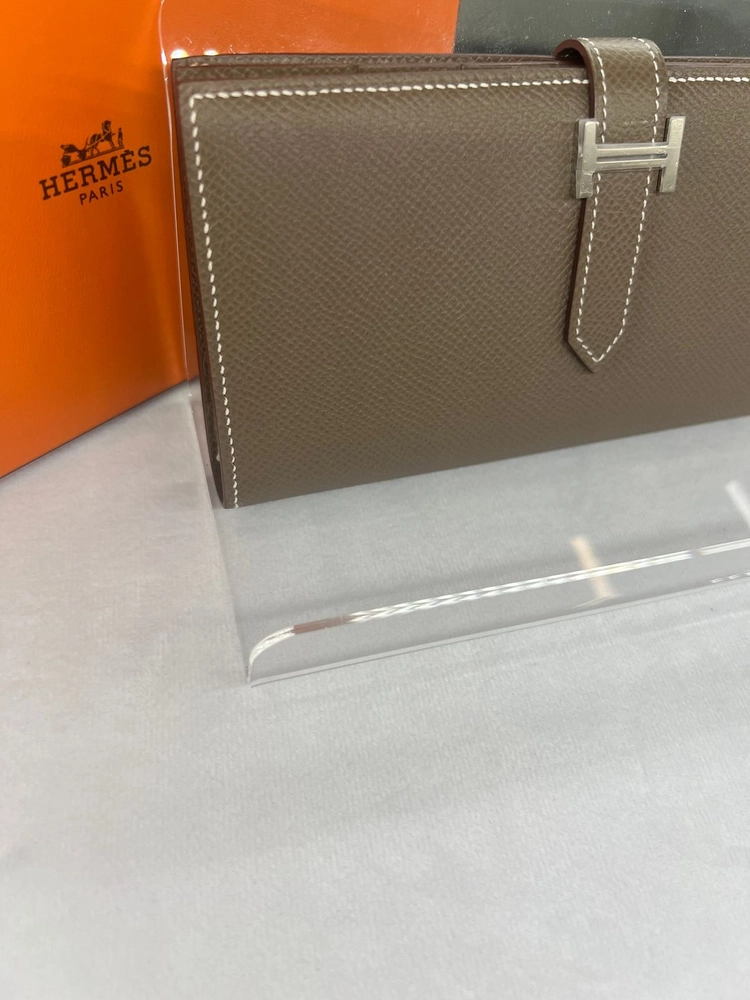 정품 에르메스 베안 장지갑 에토프 은장 미사용 새상품 이미지