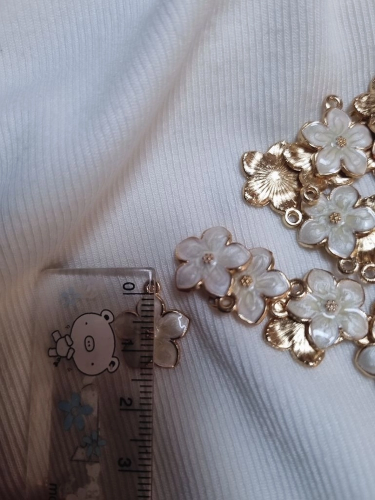 꽃모양 펜던트 악세사리 재료 diy 이미지
