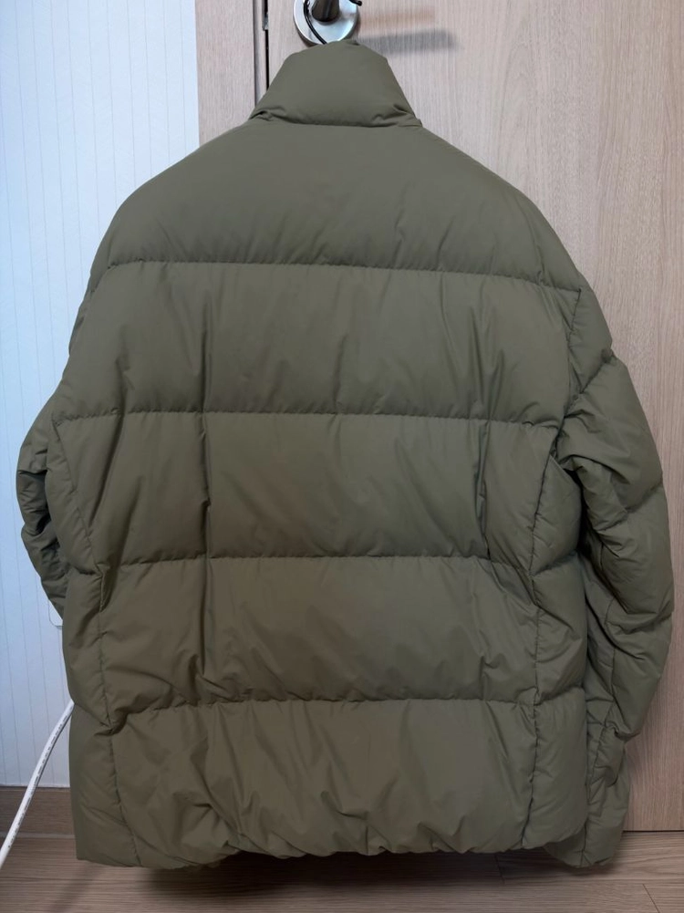 [L]난가 마제노 릿지 다운 자켓 베이지카키 이미지