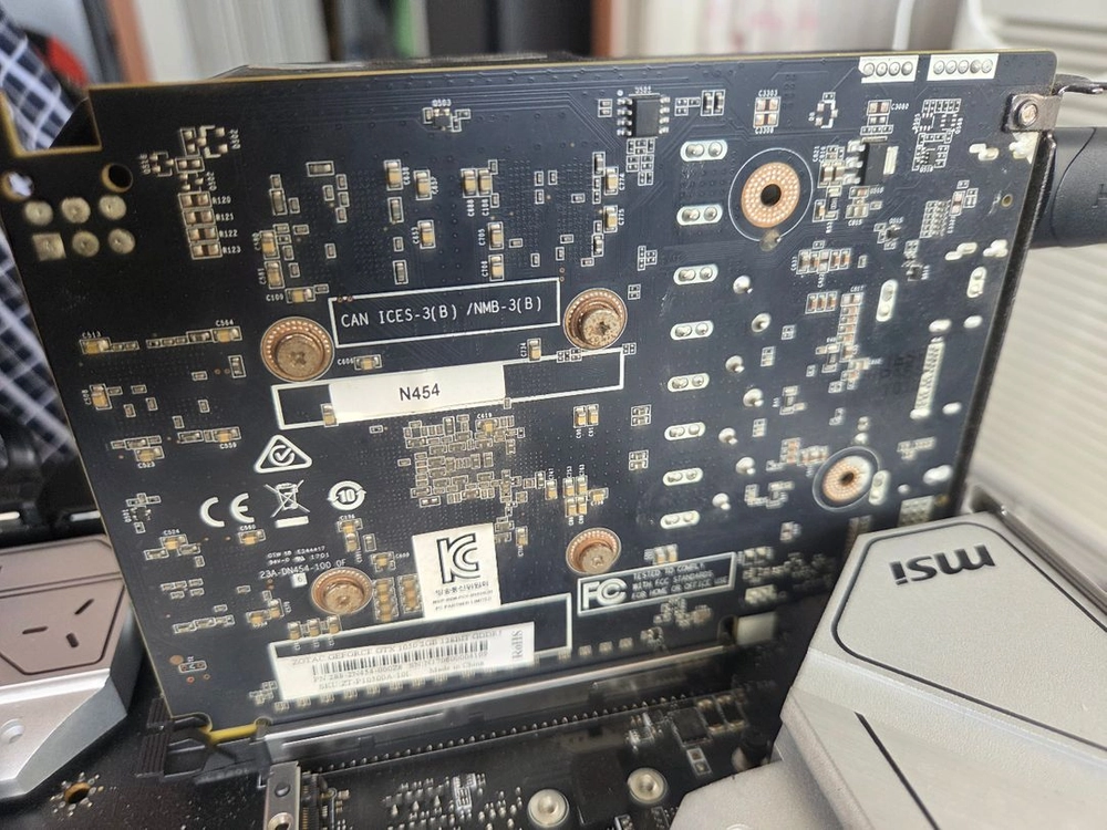 부산 무전원 gtx1050 조텍 그래픽카드 이미지