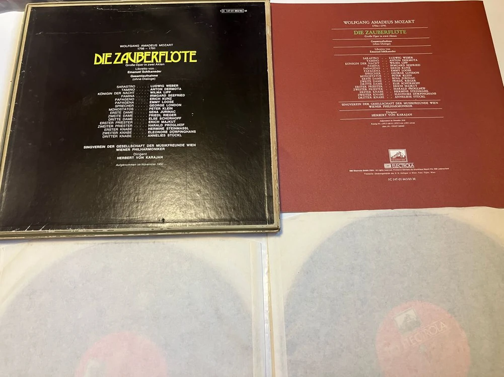 독일 3LP) 모차르트 마술피리 - 카라얀 이미지