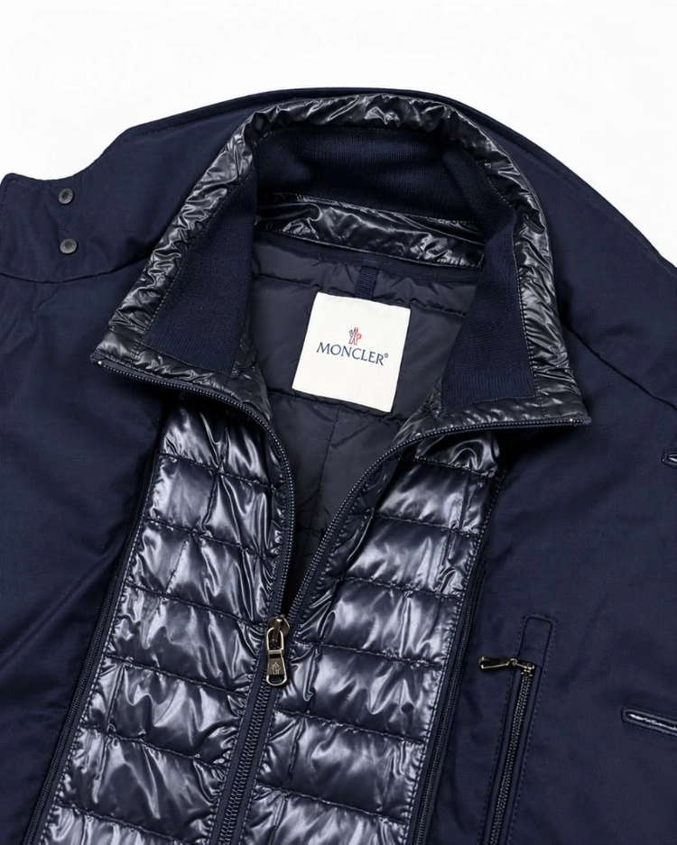 몽클레어(MONCLER) 남성 패딩 하프 코트 (네이비/사이즈 3) 이미지