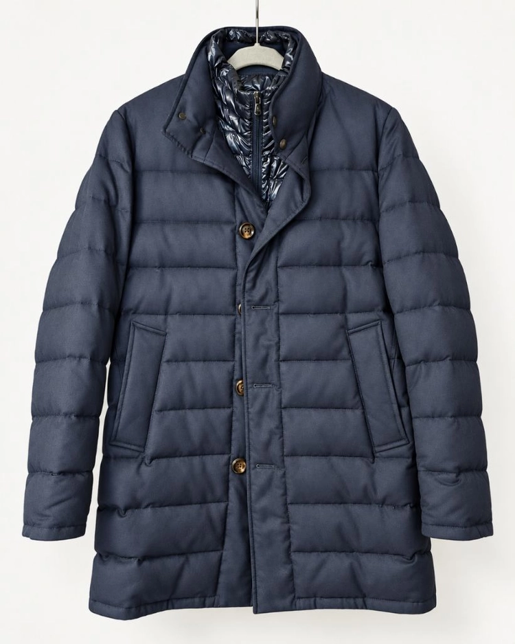 몽클레어(MONCLER) 남성 패딩 하프 코트 (네이비/사이즈 3) 이미지