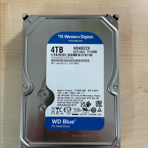wd blue wd40ezzx hdd 4tb 하드디스크 거의새것 이미지