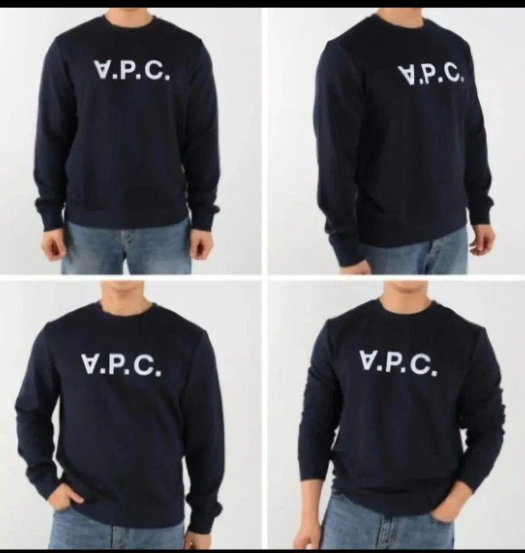 A.P.C. V.P.C. 맨투맨 (네이비 그레이 ) 이미지