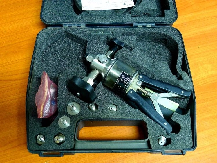 Druck PV212 유압펌프, HK1-PV212 고압호스, hydraulic hand pump GEDRUCK 중고 이미지