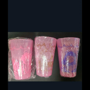 카드캡터 사쿠라 큐폿 Q-POT 콜라보 플라스틱 컵 3종 미개봉 이미지