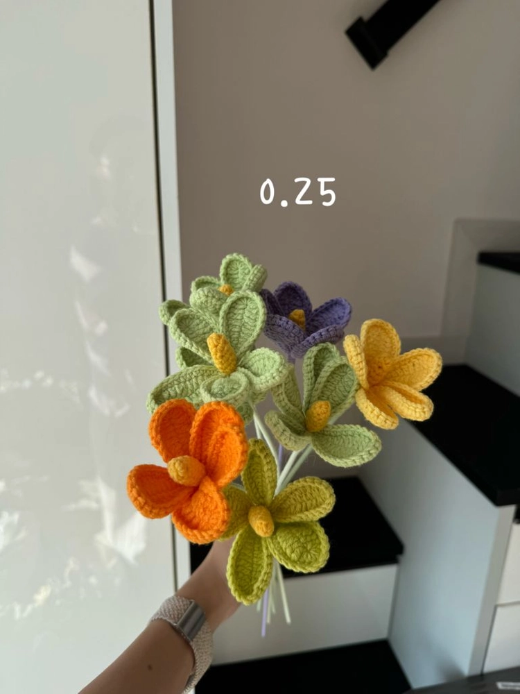 손뜨개 꽃 판매해요 이미지