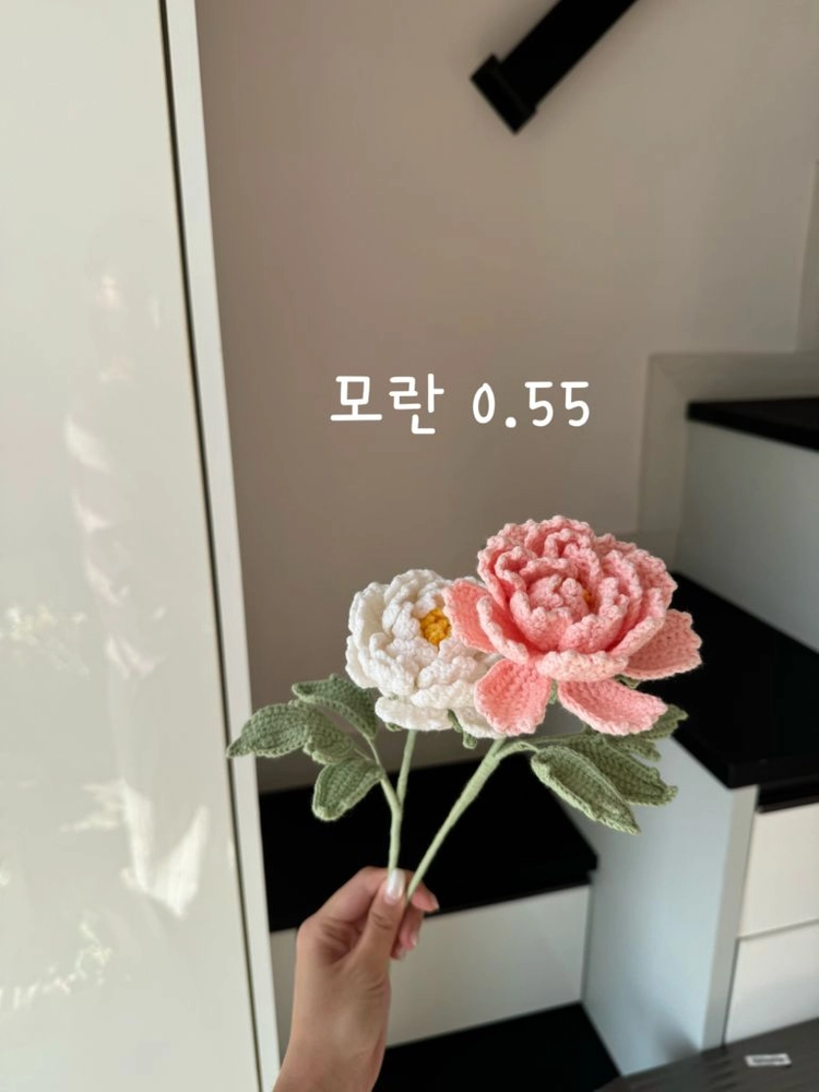 손뜨개 꽃 판매해요 이미지