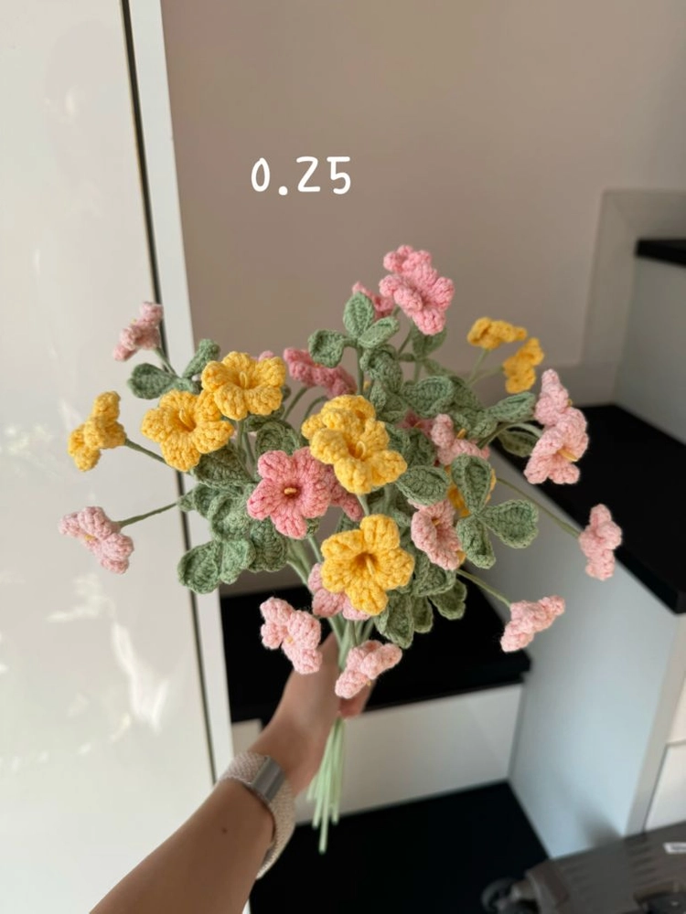 손뜨개 꽃 판매해요 이미지