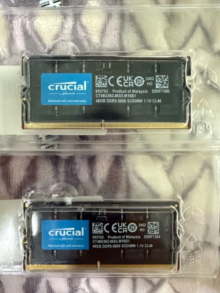 Crucial DDR5-5600 96GB (48GB2) 노트북·미니PC 램 이미지