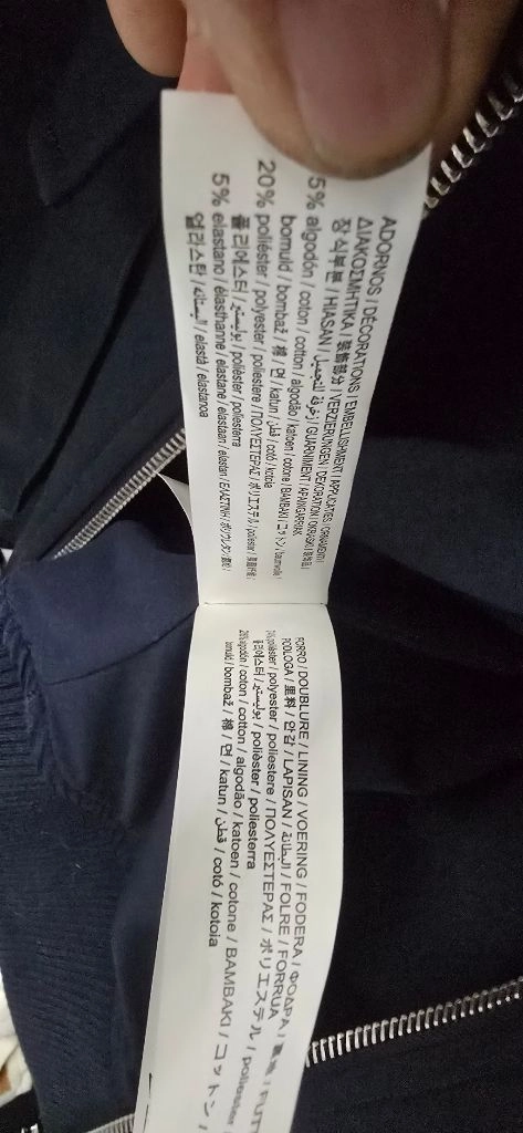 ZARA 네이비 블루종 자켓 L 이미지