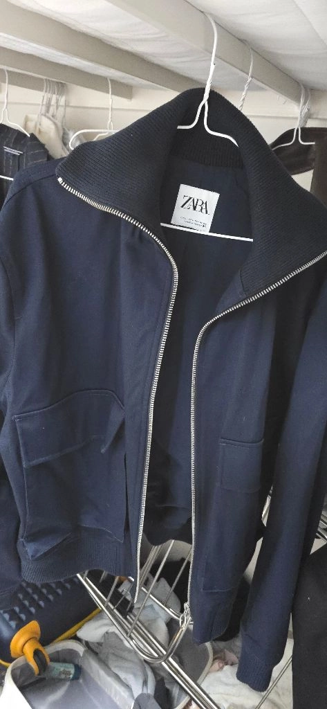 ZARA 네이비 블루종 자켓 L 이미지