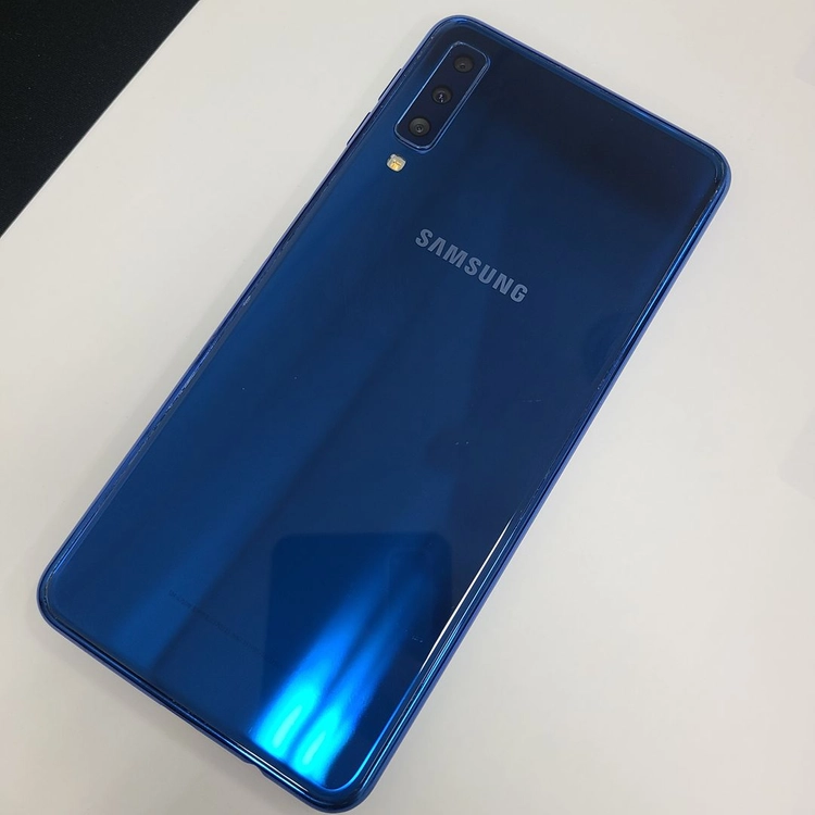 갤럭시A7 64GB 블루 무잔상 U+ (안드로이드10) 기능정상 중고폰 213422 이미지