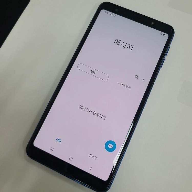 갤럭시A7 64GB 블루 무잔상 U+ (안드로이드10) 기능정상 중고폰 213422 이미지