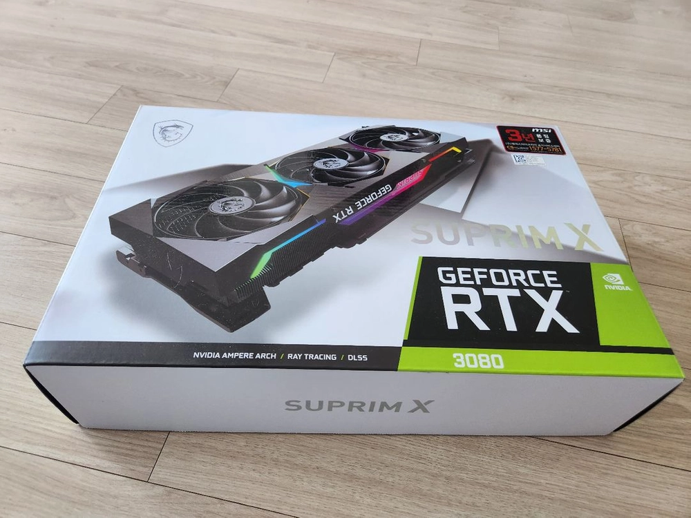 풀박스 MSI RTX 3080 슈프림 X 그래픽카드 이미지