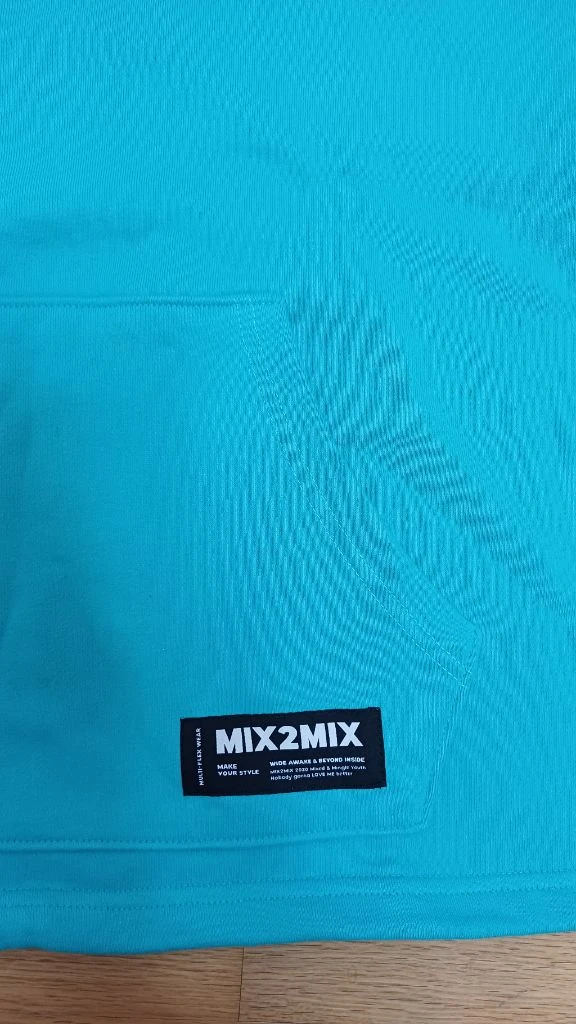 새제품] MIX2MIX 터콰이즈 컬러 후드티 이미지