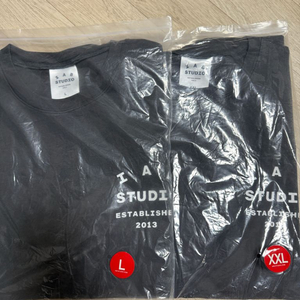 [XXL,L] 아이앱 스튜디오 차콜 26ss 반팔 2xl,l 새상품 이미지