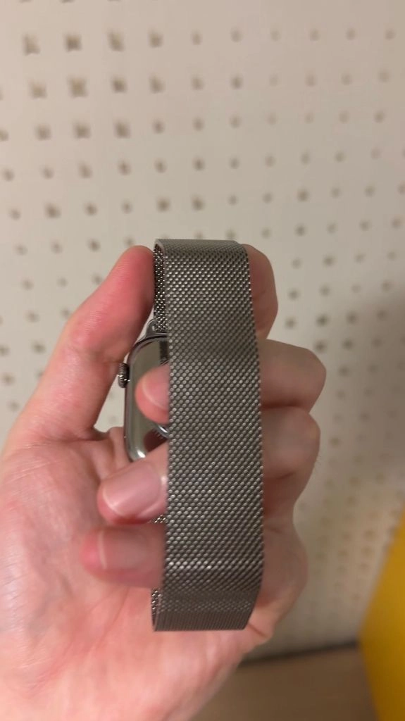 애플워치 11 네츄럴 티타늄 42mm+밀레니즈루프 이미지