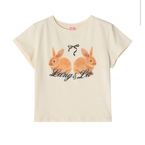 [미착용] 랭앤루 라이크 바니 티셔츠LIKE BUNNY T-Shirts_LIGHT YELLOW 이미지