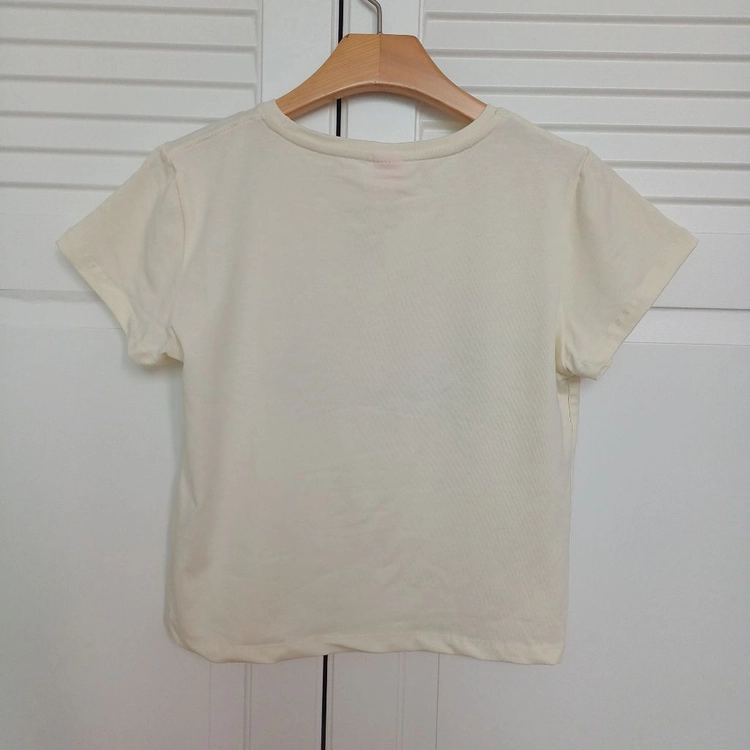 [미착용] 랭앤루 라이크 바니 티셔츠LIKE BUNNY T-Shirts_LIGHT YELLOW 이미지