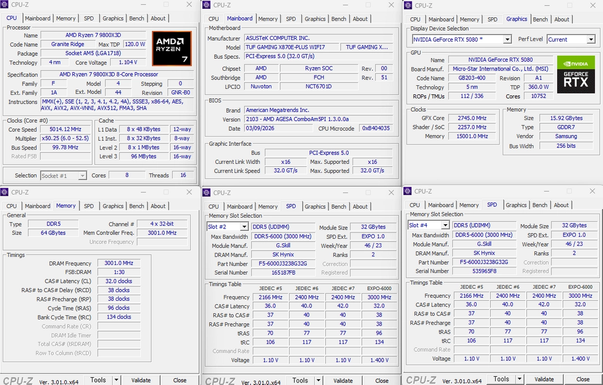 [최강 하이엔드 게이밍 PC] 9800X3D + RTX 5080 + 64GB 블랙 이미지