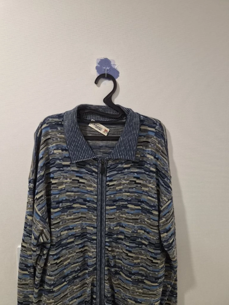 미쏘니 스포츠(MISSONI SPORT) 패턴 집업 니트 가디건 (이탈리아제) 이미지