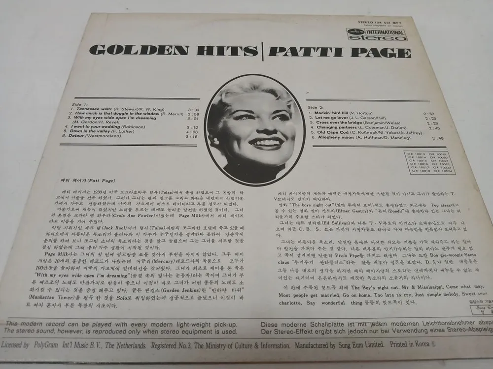 Patti Page // Golden Hits 이미지