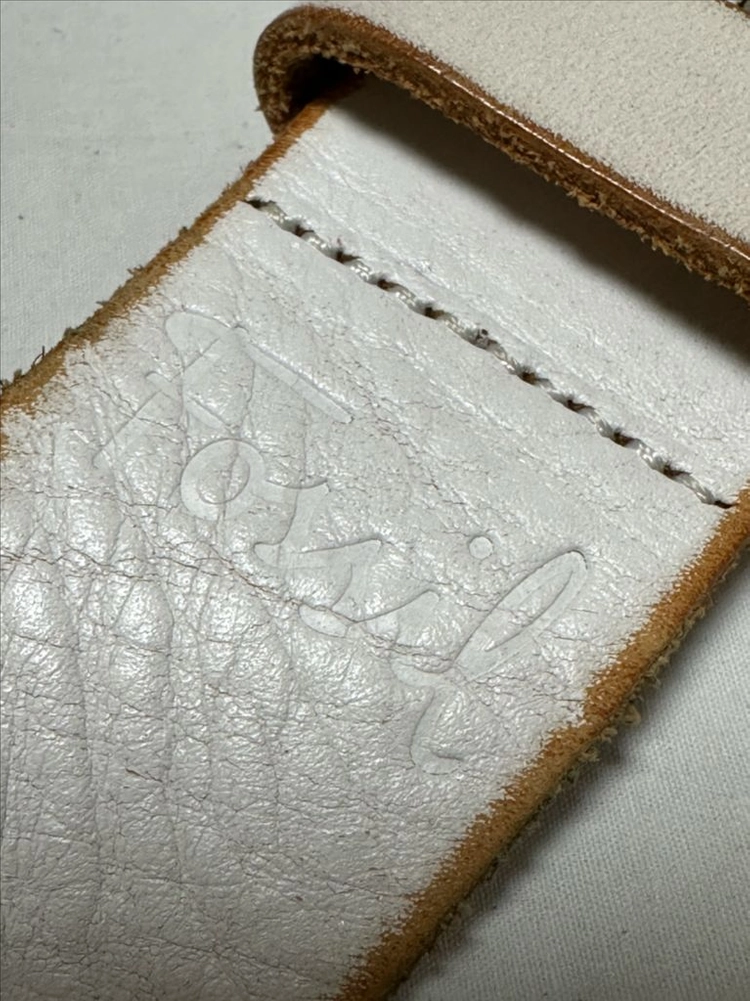 Fossil 화석 화이트 빈티지 자수 소가죽 벨트 이미지