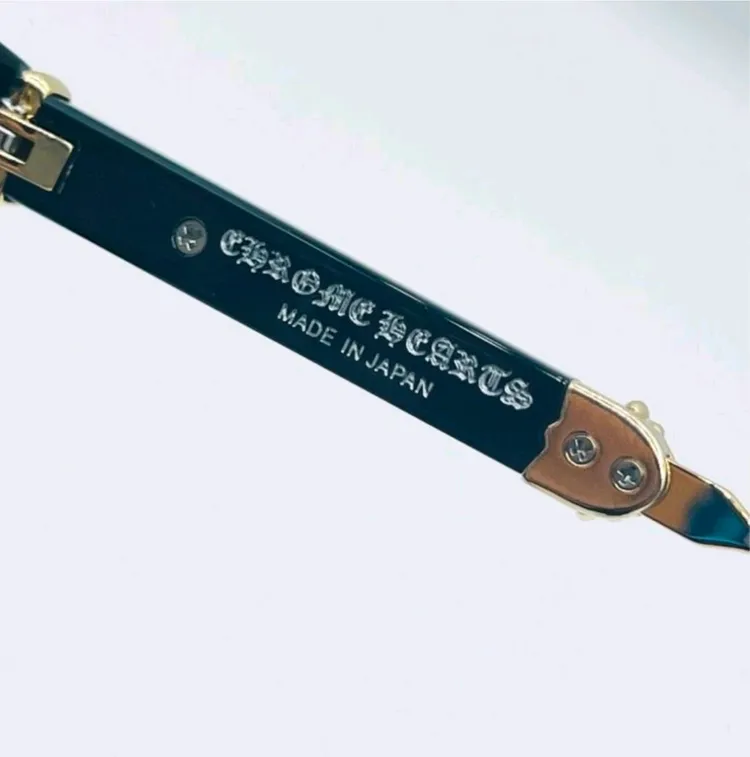 크롬하츠 덕버터 안경 블랙 골드 이미지