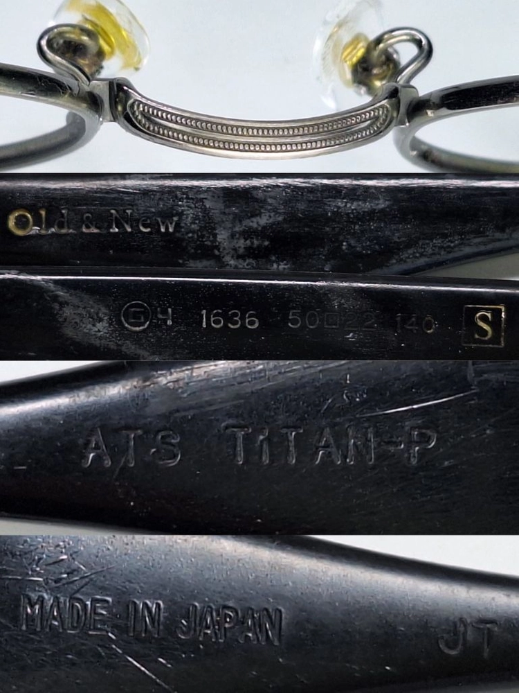 G4 Old&New 1636 안경테 안경 50mm 티타늄 고품질 일본 사바에 수제 핸드메이드 빈티지 하이엔드 수입 이미지