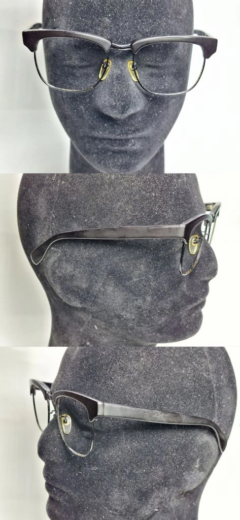 일광당 Ikkodo 안경테 안경 54mm 하금테 레어 일본 빈티지 레트로 클래식 Y2K 아메카지 패션 수입 복고 이미지