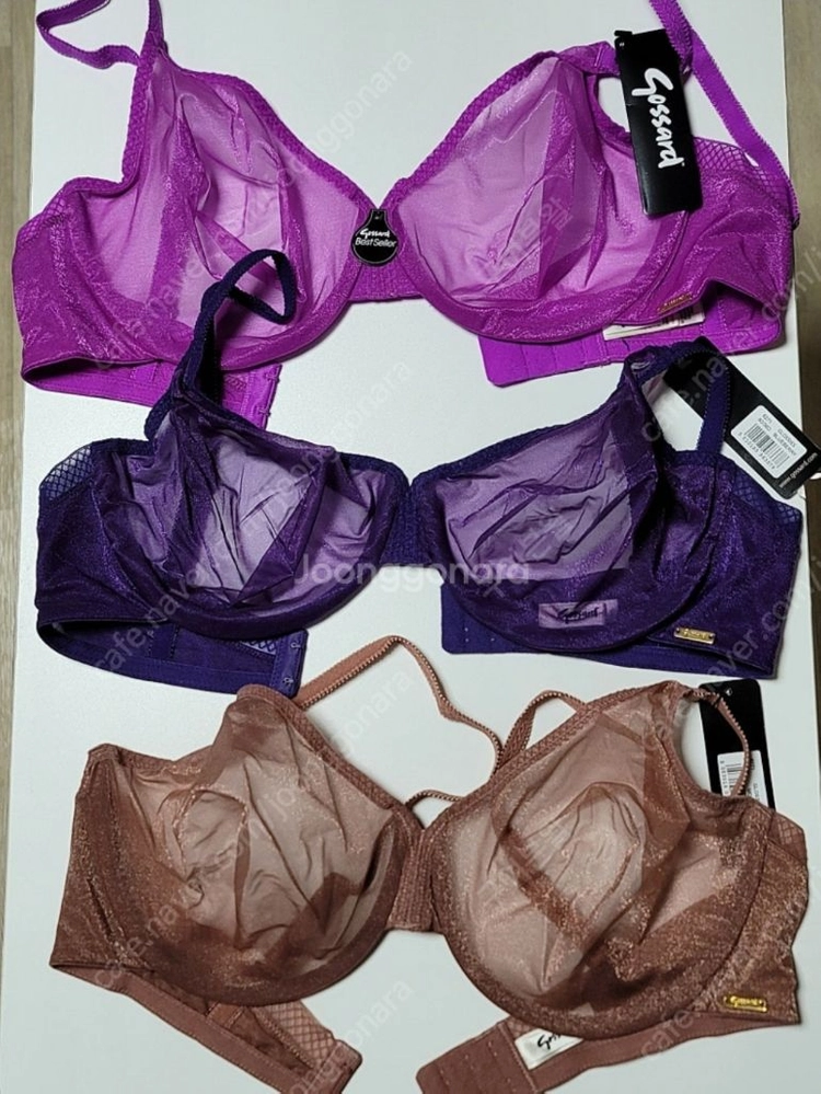 고사드 글로시 브라 80E (36D) 3개 미사용 새상품 이미지