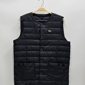 (새상품) 내셔널지오그래픽 22FW 덕다운 경량패딩 베스트 / 남 XL 블랙 이미지