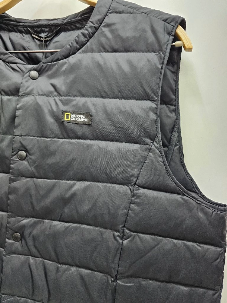 (새상품) 내셔널지오그래픽 22FW 덕다운 경량패딩 베스트 / 남 XL 블랙 이미지