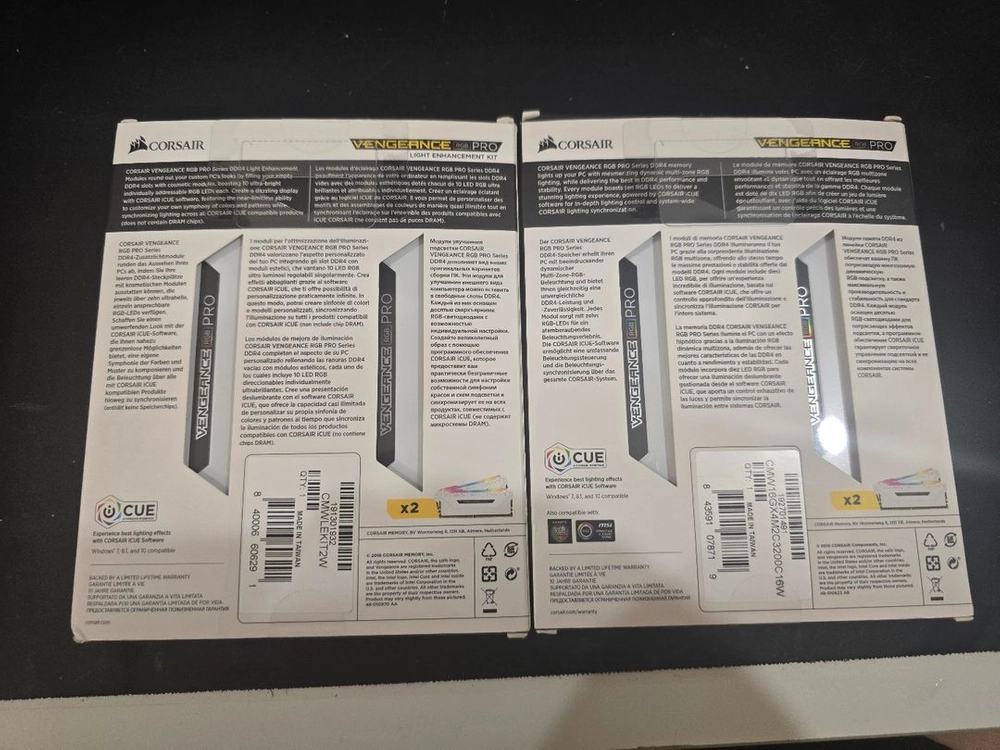커세어 벤전스 RGB PRO DDR4 더미램 포함 팝니다. 이미지