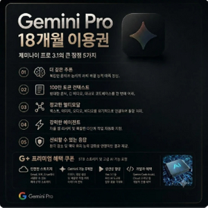 Google AI Pro 18개월 이용권 (제미나이 프로) 이미지