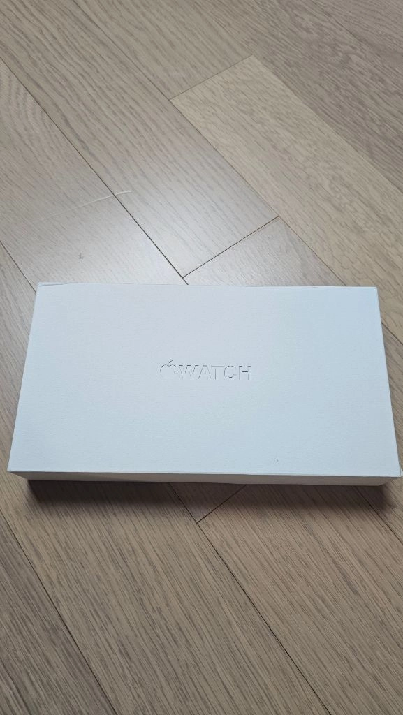 [새상품]애플워치 울트라 2세대 GPS + Cellular 49mm 내추럴 티타늄 케이스 오렌지/베이지 트레일 루프 이미지