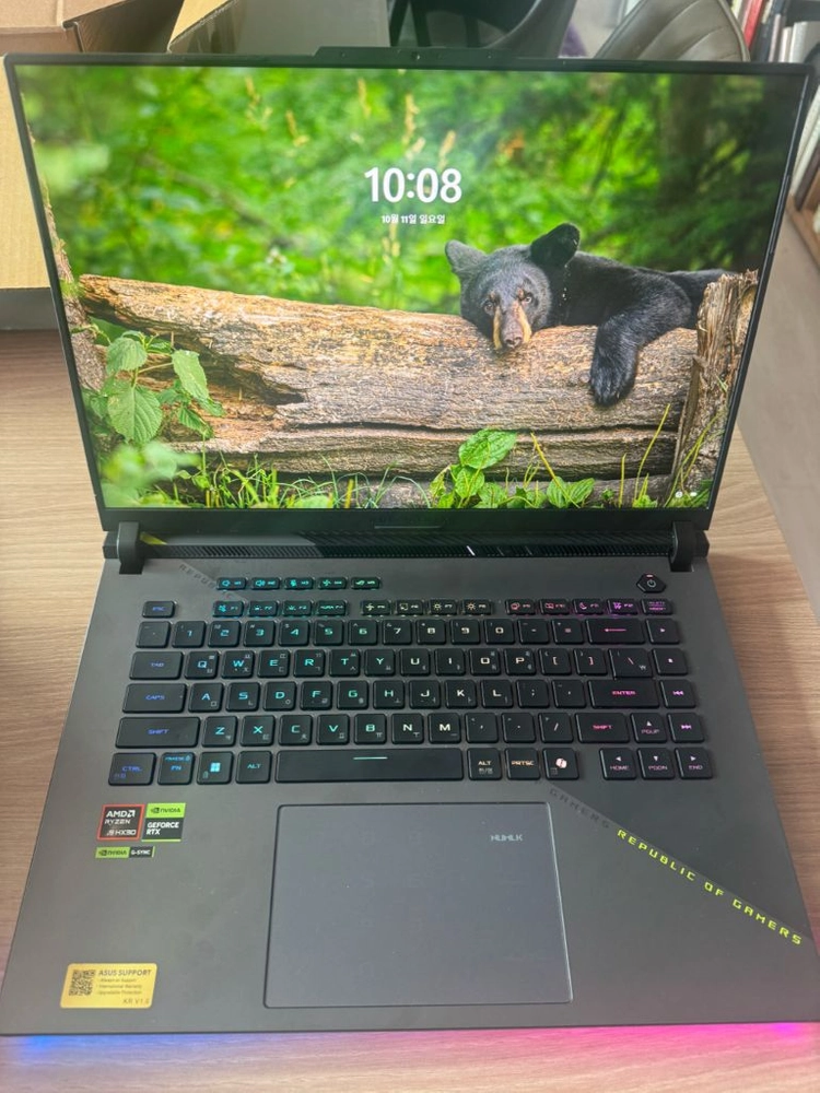 ASUS ROG 게이밍 노트북 판매(9955hx3D/5070ti) - 안심되는 중고거래