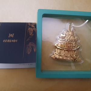 저중량 생일 케이크 0.2g 미니 골드바 이미지