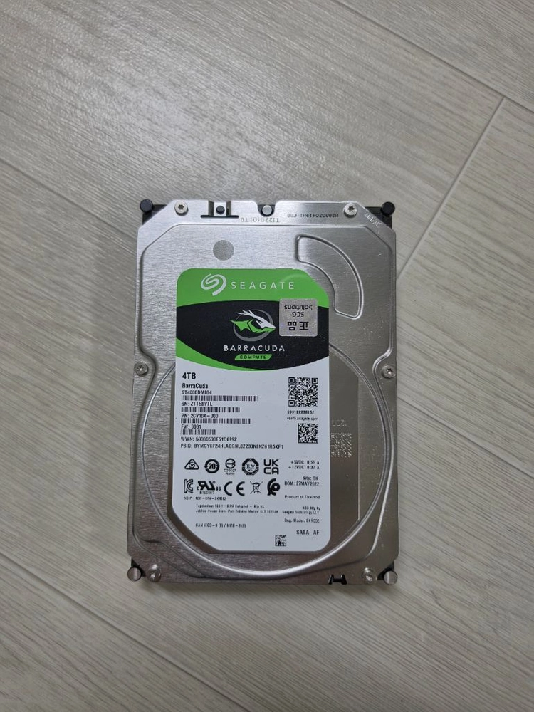 씨게이트 바라쿠다 HDD 4TB 이미지