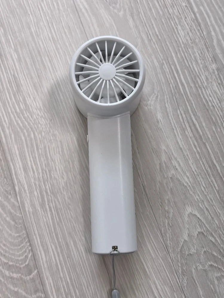 화이트 손풍기 휴대용 미니 선풍기 이미지