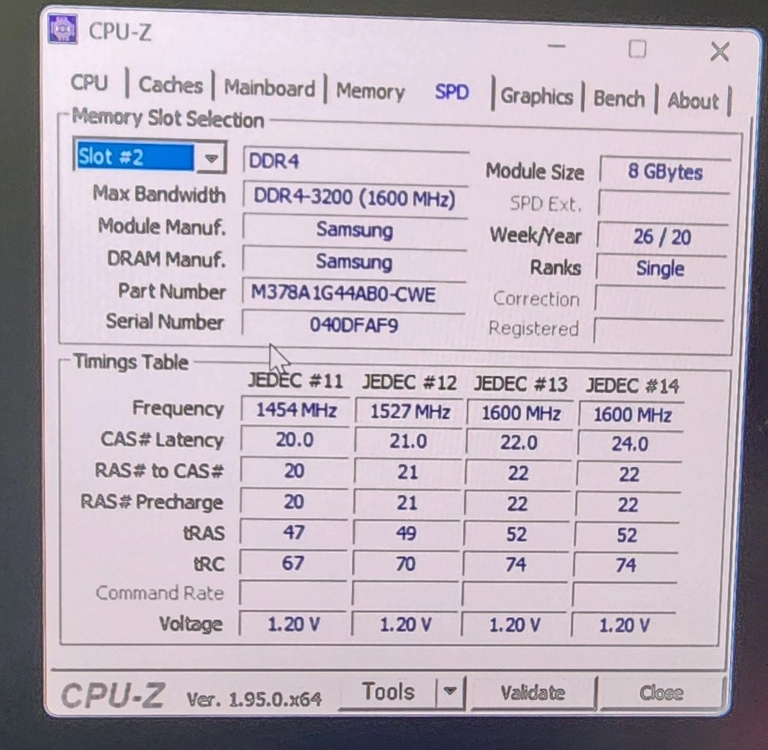 삼성 램 두개 8gb 3200 ddr4 팝니다 이미지