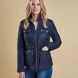 바버 Barbour 여성 퀼팅 자켓 네이비 UK10 55~66 고급라인 이미지