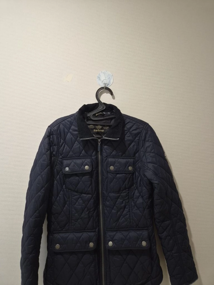 바버 Barbour 여성 퀼팅 자켓 네이비 UK10 55~66 고급라인 이미지