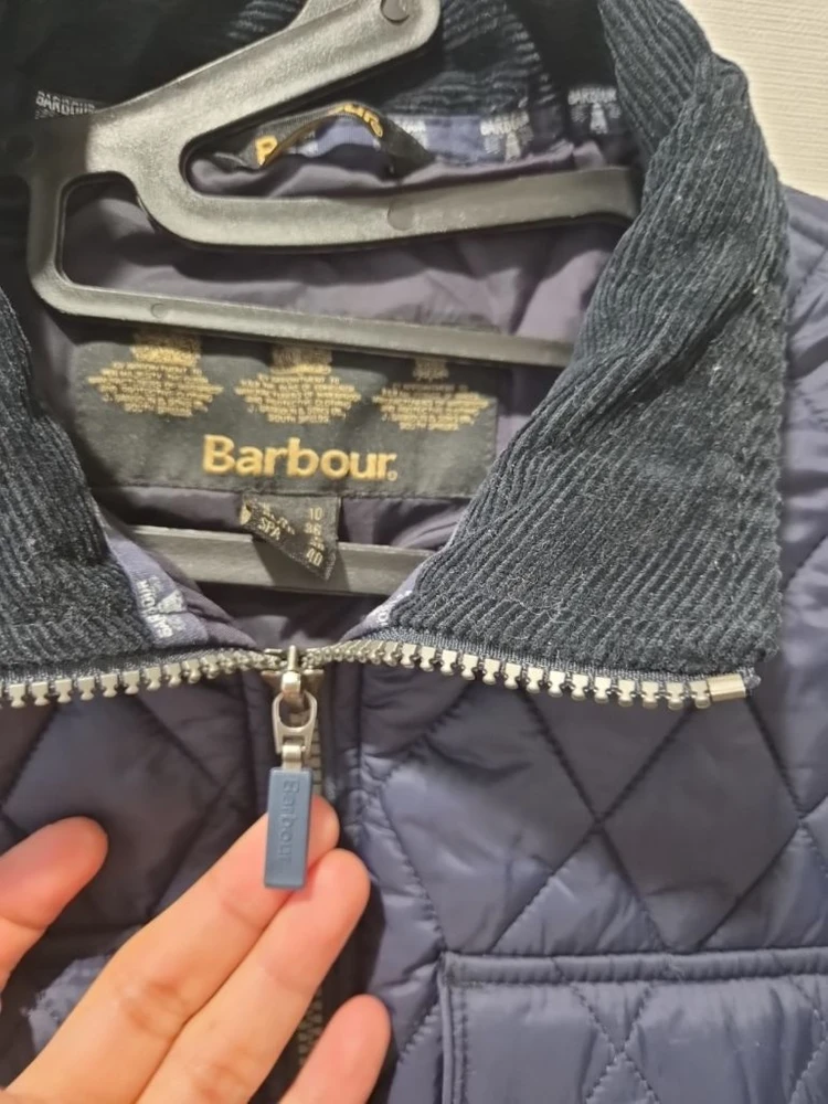 바버 Barbour 여성 퀼팅 자켓 네이비 UK10 55~66 고급라인 이미지