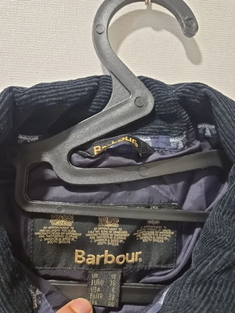 바버 Barbour 여성 퀼팅 자켓 네이비 UK10 55~66 고급라인 이미지